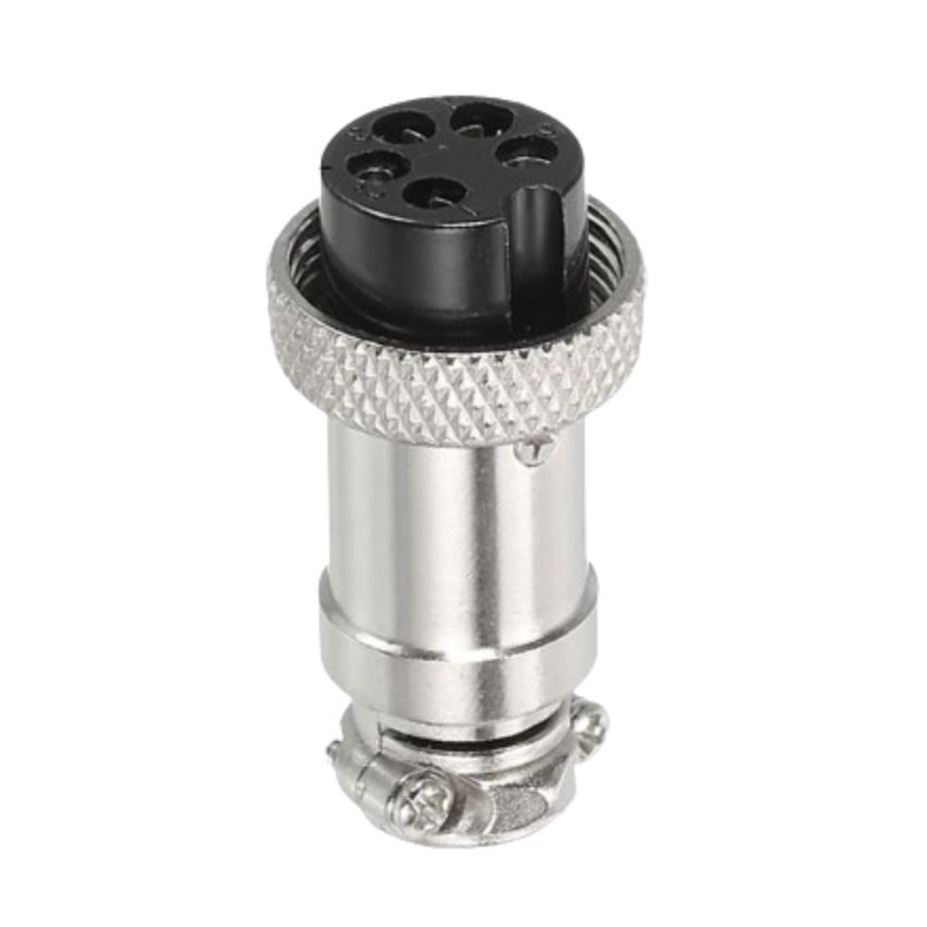 Aviation Connector,5-Pin,F,Metal,Circular