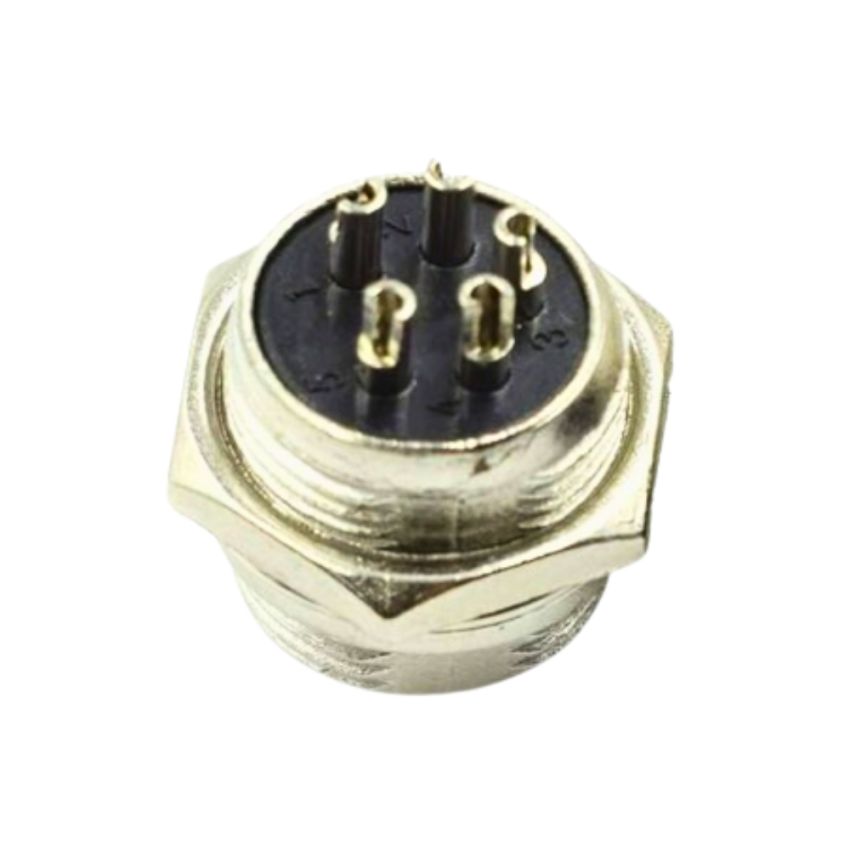 Aviation Connector,5-Pin,M,Metal,Circular