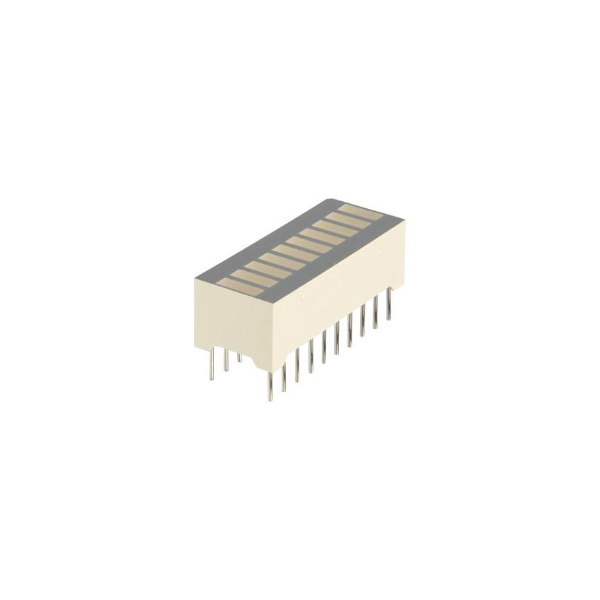 DC10YWA ,10 Segment Bar Graph Array - Yellow LED, 25.4mm x 10.16mm