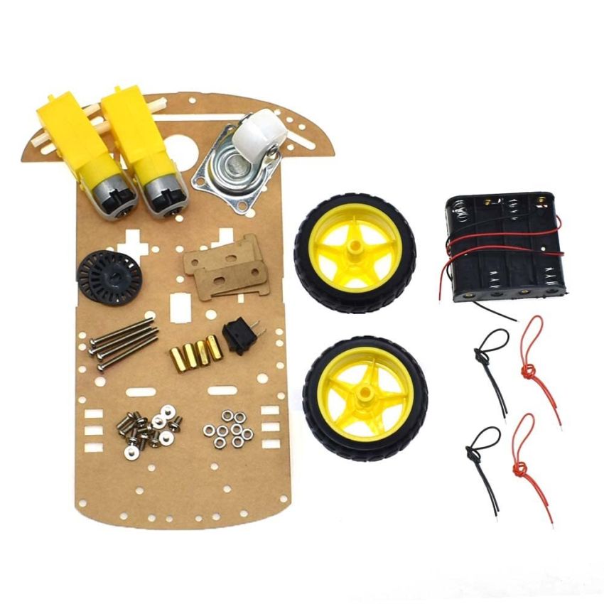 2WD Car Kit for Arduino - Motorized Robotics Chassis with Wheels and DC Motors