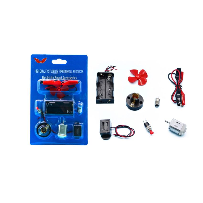 Electricity Board Accessories Kit Educational DIY Circuit Components Set Student Experiment