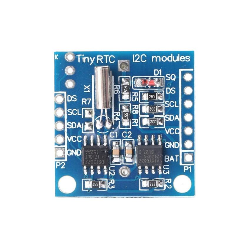  Tiny RTC I2C Module with Battery - Compact Real Time Clock (RTC) Module for Accurate Timekeeping