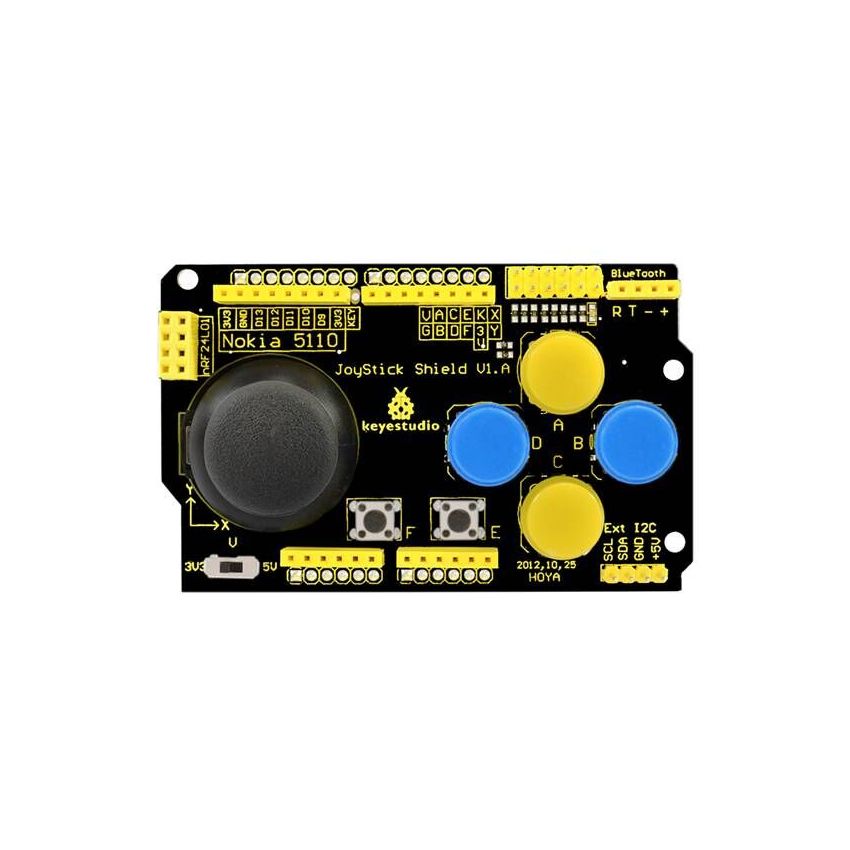 Joystick Shield V1.A, Versatile Joystick and Button Control Module for Arduino Projects
