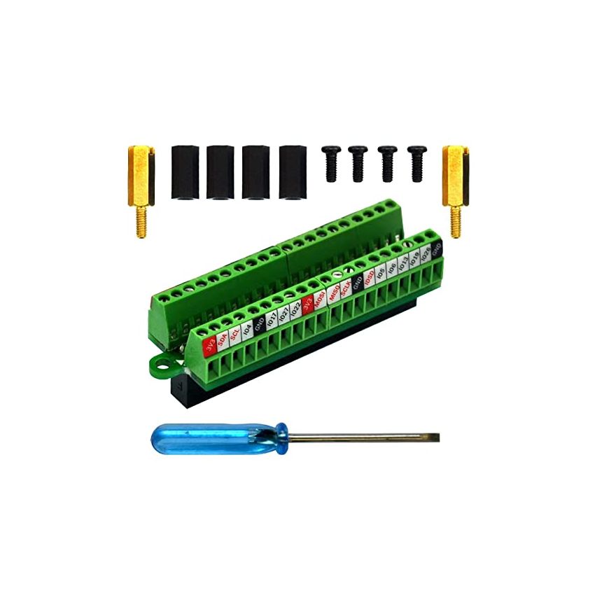 GPIO Solderless Terminal Block Breakout Board, Expansion Board for Raspberry Pi