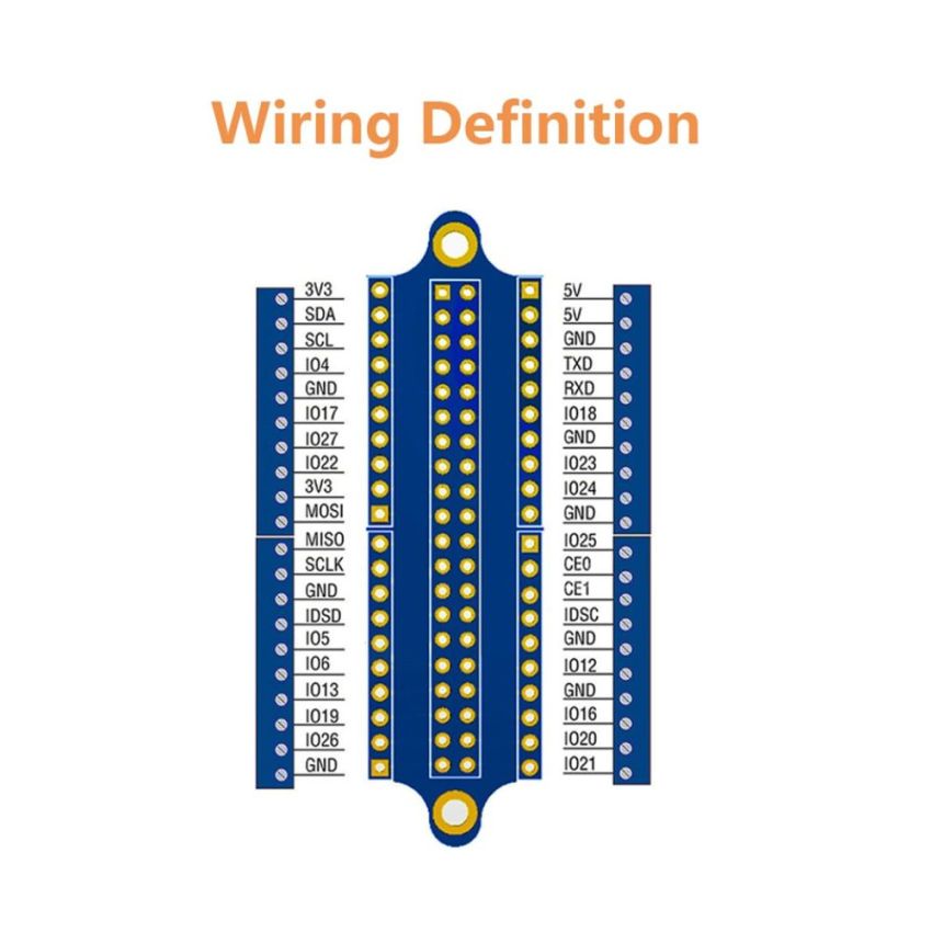 GPIO Solderless Terminal Block Breakout Board, Expansion Board for Raspberry Pi