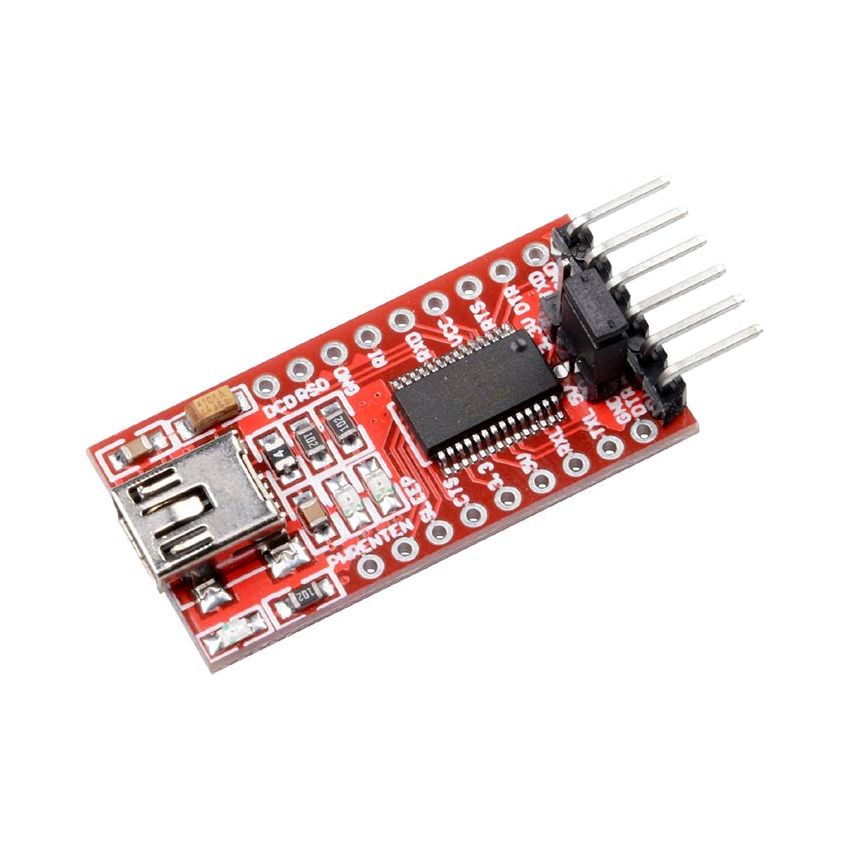 FT232RL USB to TTL FTDI Serial Adapter Module, 3.3V/5V, USB to Serial Converter