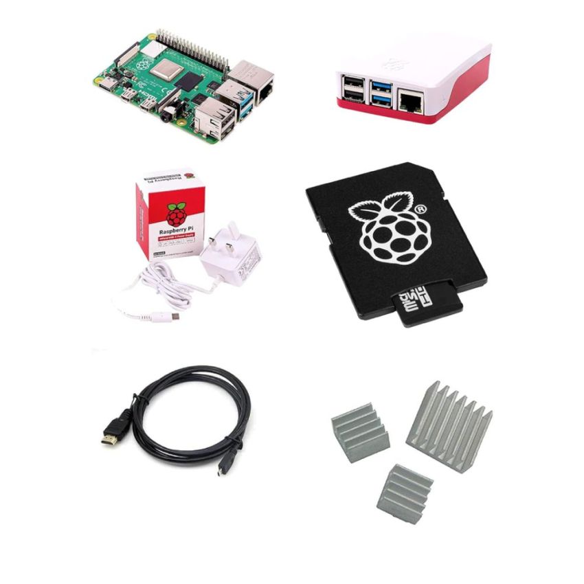 Raspberry Pi 8GB Kit - Complete Starter Kit with Case, Power Supply, Heatsinks, MicroSD Card, and HDMI Cable