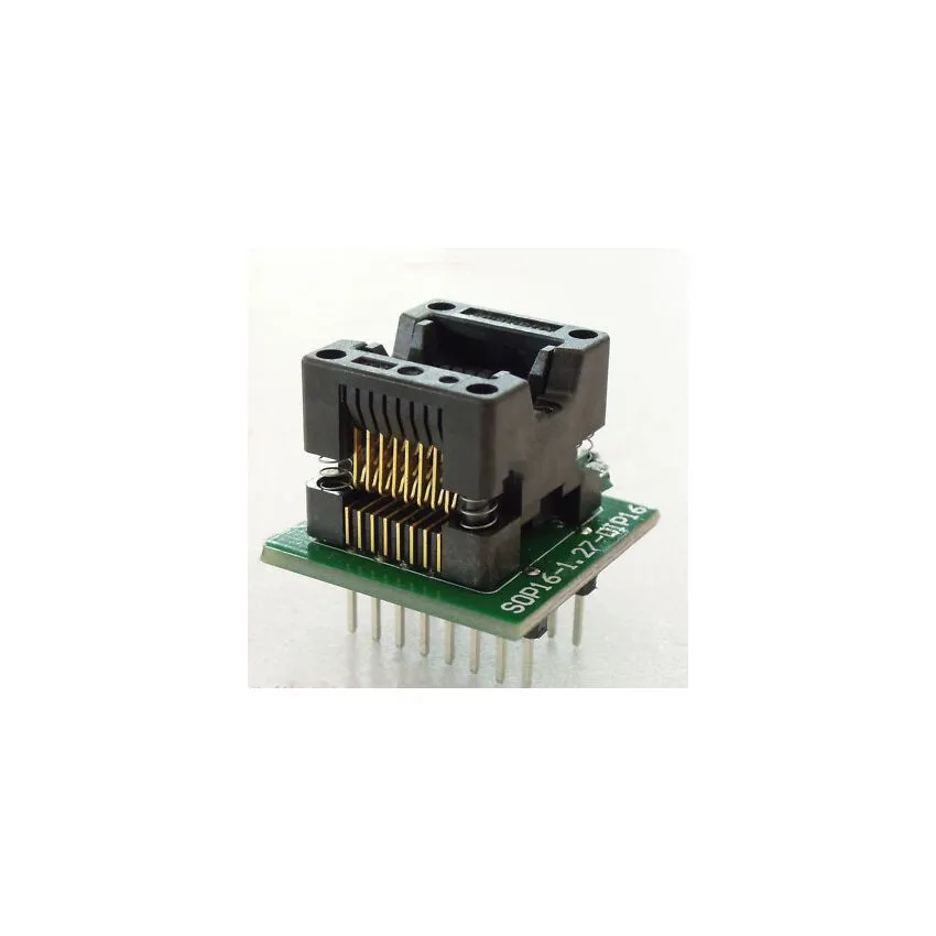 CNV-SOP-NDIP16, SOP16 to DIP16 Adapter Socket, 1.27mm Pitch, IC Test Clip Converter
