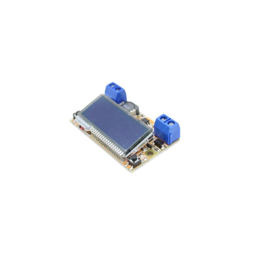 HW-601, Dual Display DC-DC Step Down Buck Converter, 5-23V to 0-16.5V, 3A, Adjustable LCD Voltage Regulator