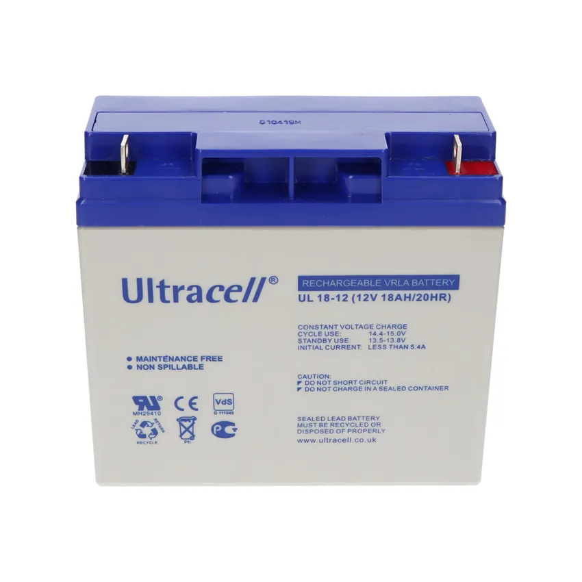 UL18-12 - Ultracell, Lead-Acid Rechargeable Battery, 12V, 18Ah