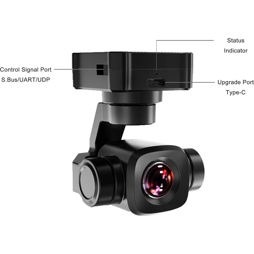 SIYI A8 Mini Ultra HD 6X Digital Zoom Gimbal Camera 3-Axis Stabilized FPV Camera for Drones and UAV Applications