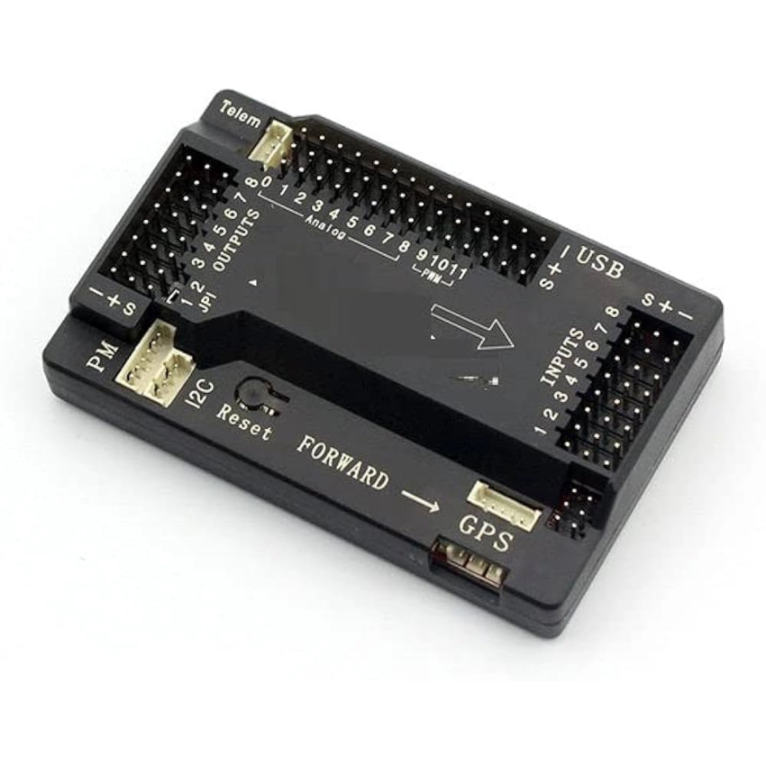 APM 2.8 Flight Controller with Built-in Compass, 6-Axis Gyro Stabilization, Compatible with Multirotor and Fixed-Wing Drones