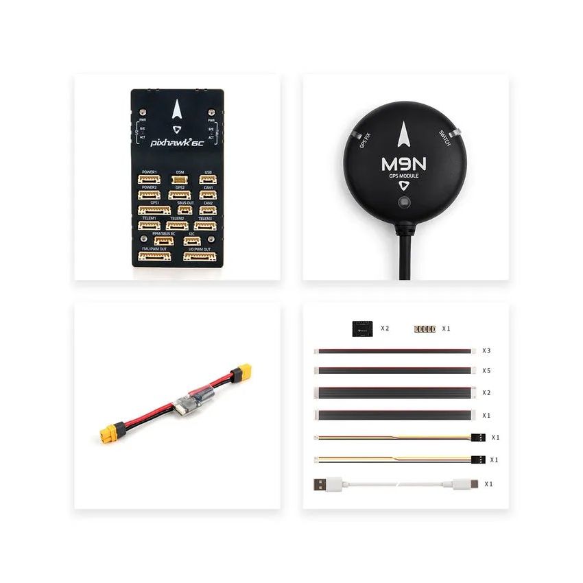 Holybro Pixhawk 6C PM02 M9N Combo Kit – Advanced Flight Controller System with Power Module and High-Precision GPS for Professional UAVs