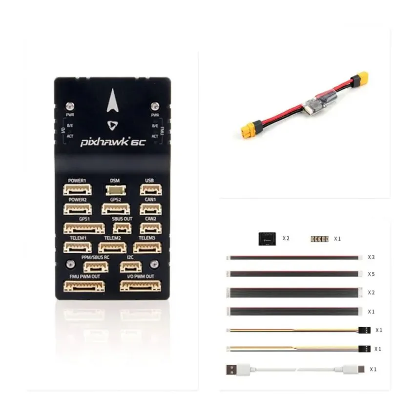 Pixhawk 6C Aluminum with PM02 – High-Performance Flight Controller in CNC Aluminum Case with Power Module for Professional UAVs