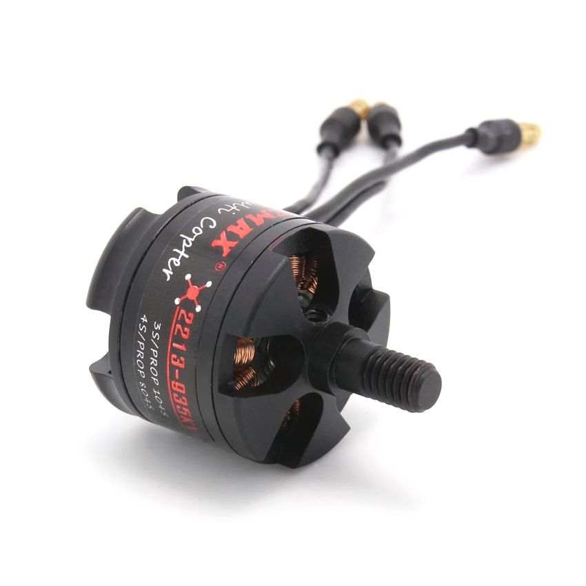 EMAX MT2213 935KV Brushless DC Motor for Drone – Red Cap (CCW) with 1045 Propeller Combo, Original High-Performance Motor Set