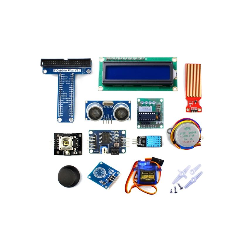 Starter Kit for Raspberry Pi + Arduino ,with 25 Modules & Sensors, LCD1602 Display, and 56 Detailed Project Tutorials