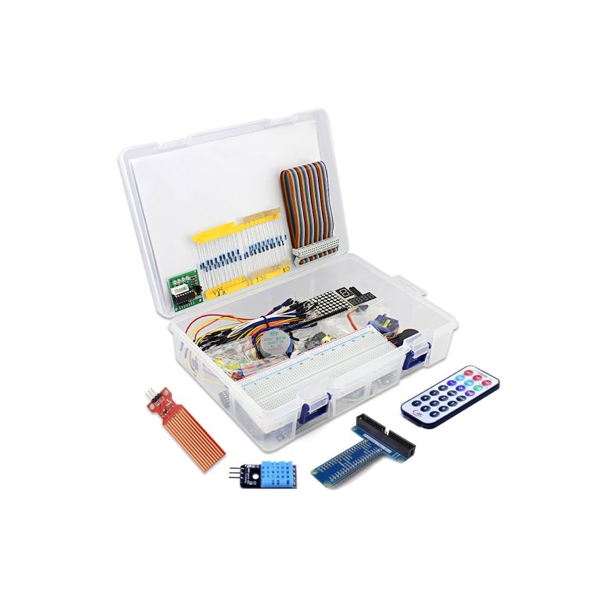 Starter Kit for Raspberry Pi + Arduino ,with 25 Modules & Sensors, LCD1602 Display, and 56 Detailed Project Tutorials