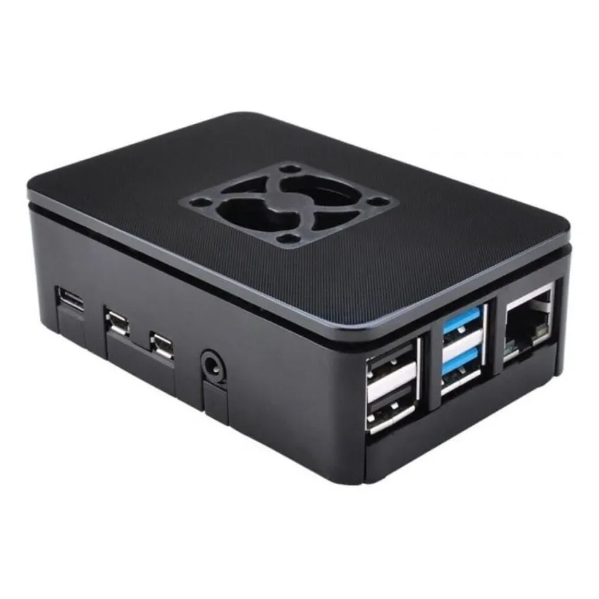 Raspberry Pi 4 ABS Case with Heatsink,Fan Compatabile 