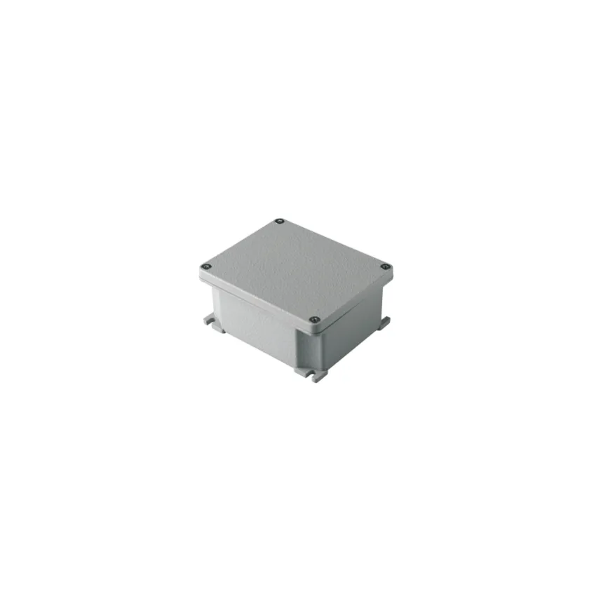 GW76262 Junction Box In Die-Cast Aluminium - Painted - Metallic Grey