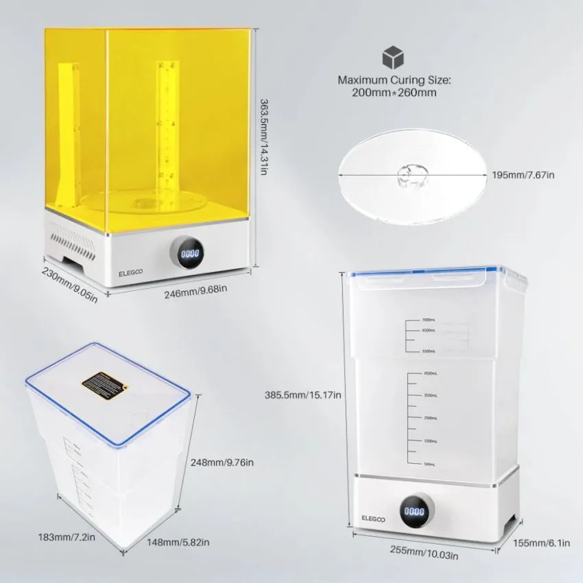 ELEGOO  Mercury XS BundleWashing & Curing Machine