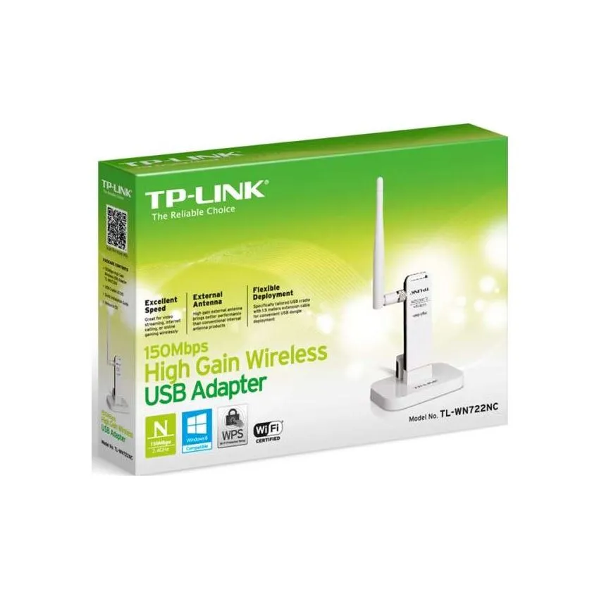 TP-Link TL-WN722N V2 150Mbps High Gain Wireless USB Adapter