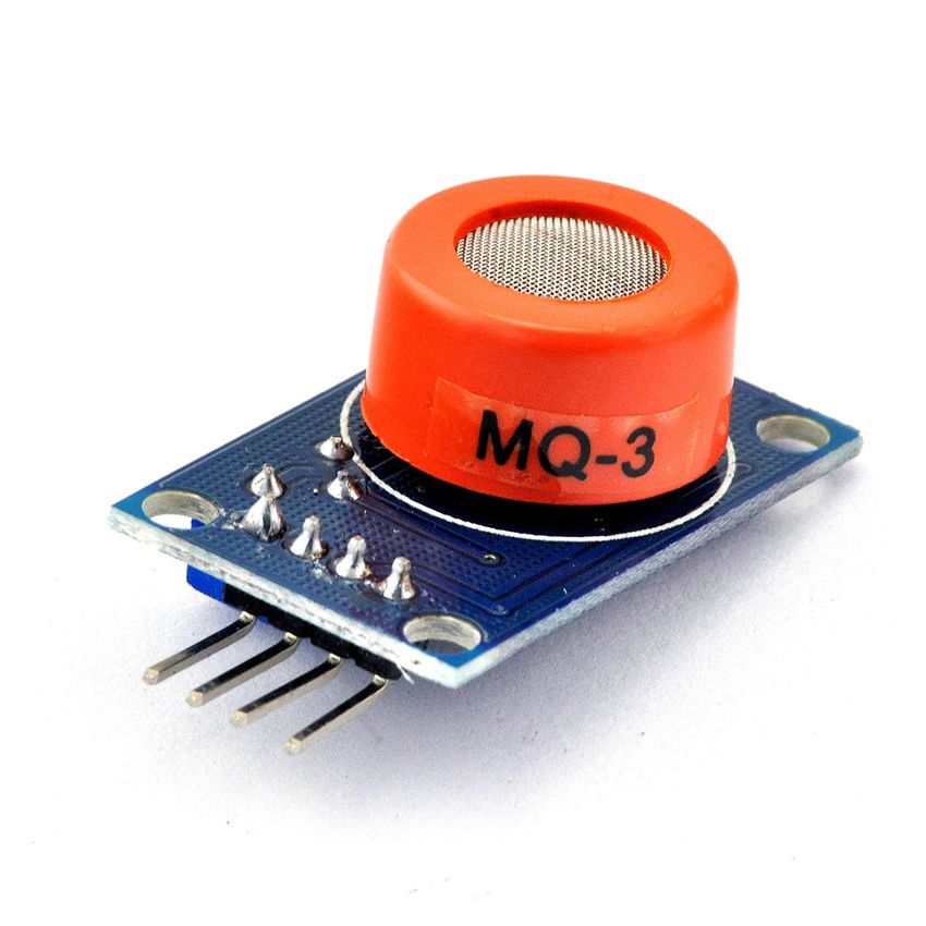 MQ-3, Gas Sensor Module, Alcohol, Ethanol, and Smoke Detection, 5V Operating Voltage