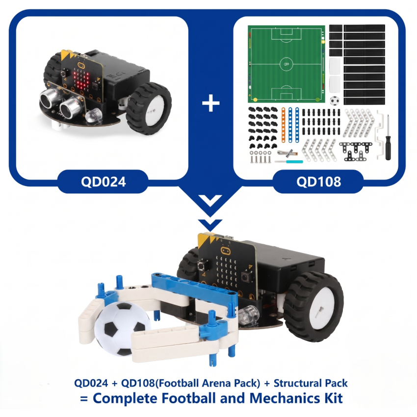 QD024 TinkerBott Micro:bit Robot Car Kit
