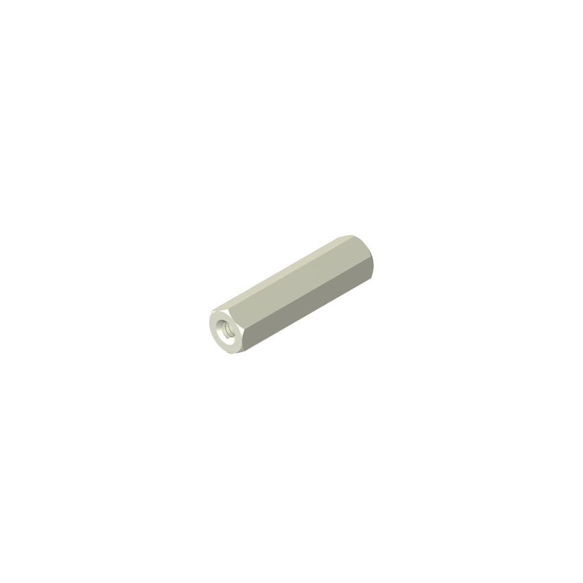 PVC Spacer 6mm Thick (3mm Thread type) Body Length 6mm