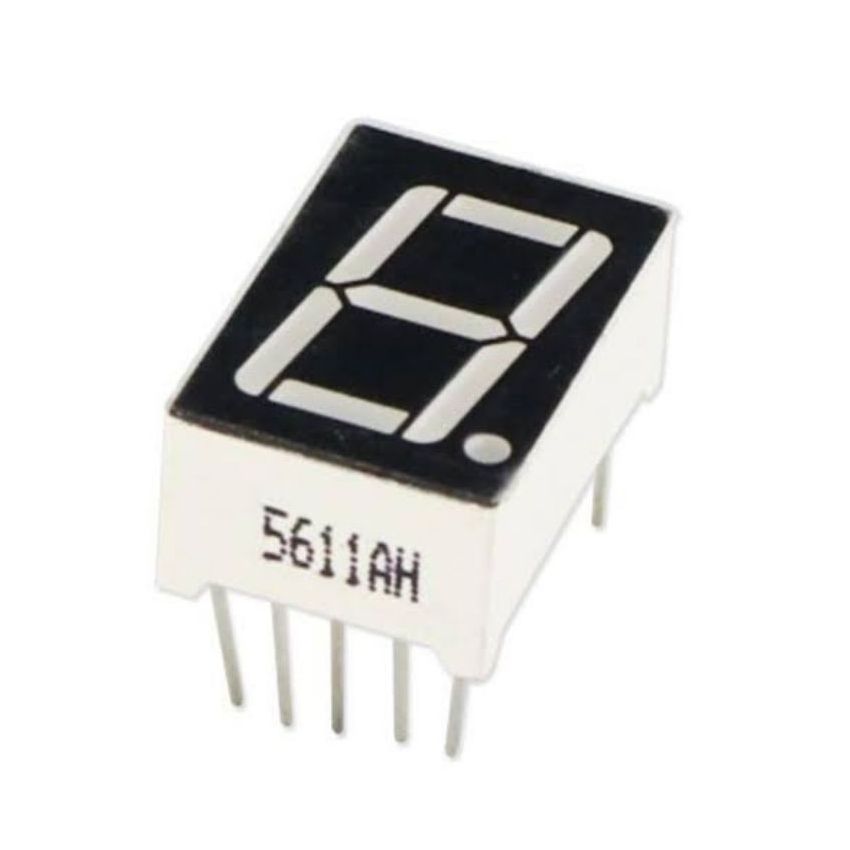 5611AH ,7-Segment Single-Digit LED Display, Common Anode - High Brightness