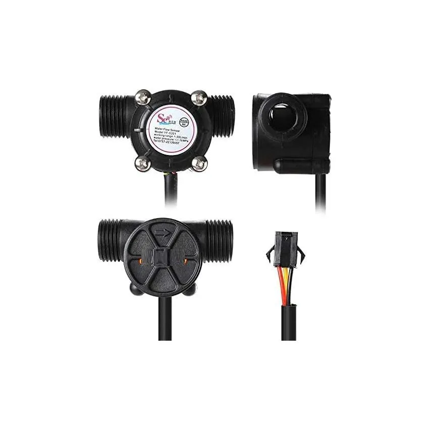 YF-S201 ,Water Flow Sensor, 1-30L/min Detection, Hall Effect Sensor