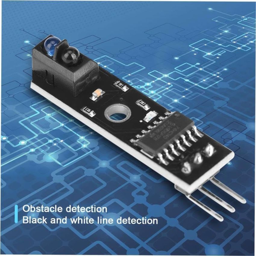 I0526016-TCRT5000 ,Black and White Line Tracking Sensor Module for Smart Car - 5V, Infrared Detection