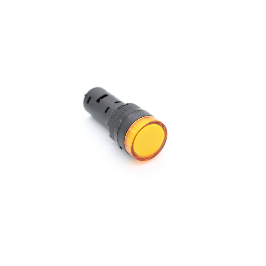 AD16-16C ,Yellow Signal Lamp, LED Indicator - 24V DC, 16mm Panel Mount