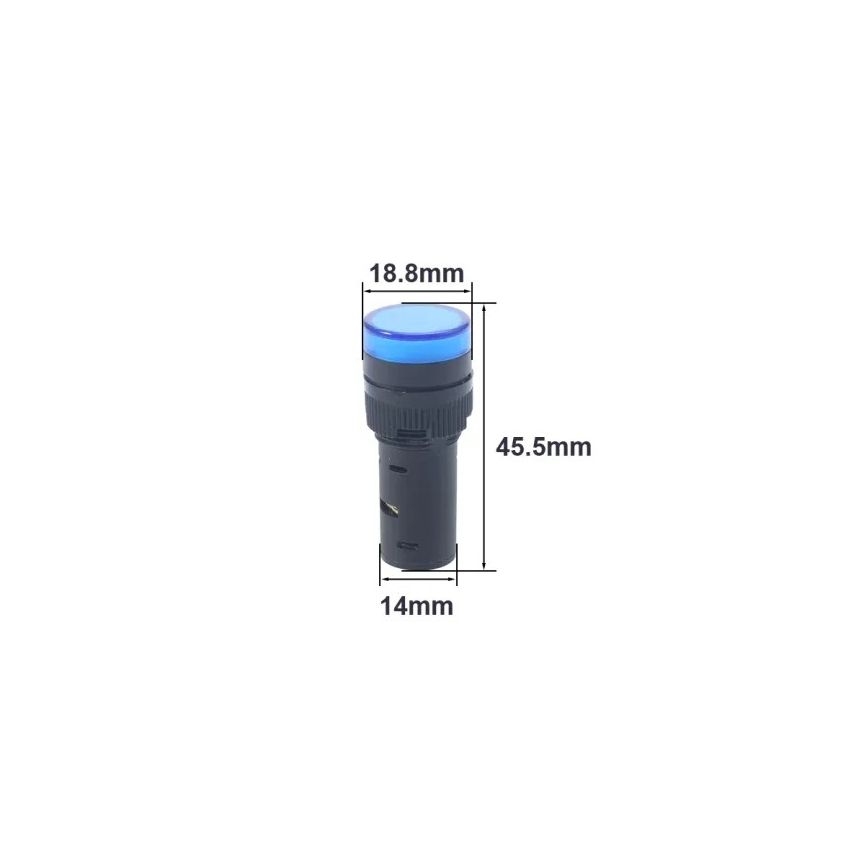 AD16-16C ,Blue Signal Lamp - 24V DC, 16mm Panel Mount