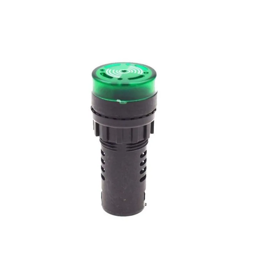 AD16-16SM ,Green Signal Lamp with Buzzer - 12V, LED Indicator