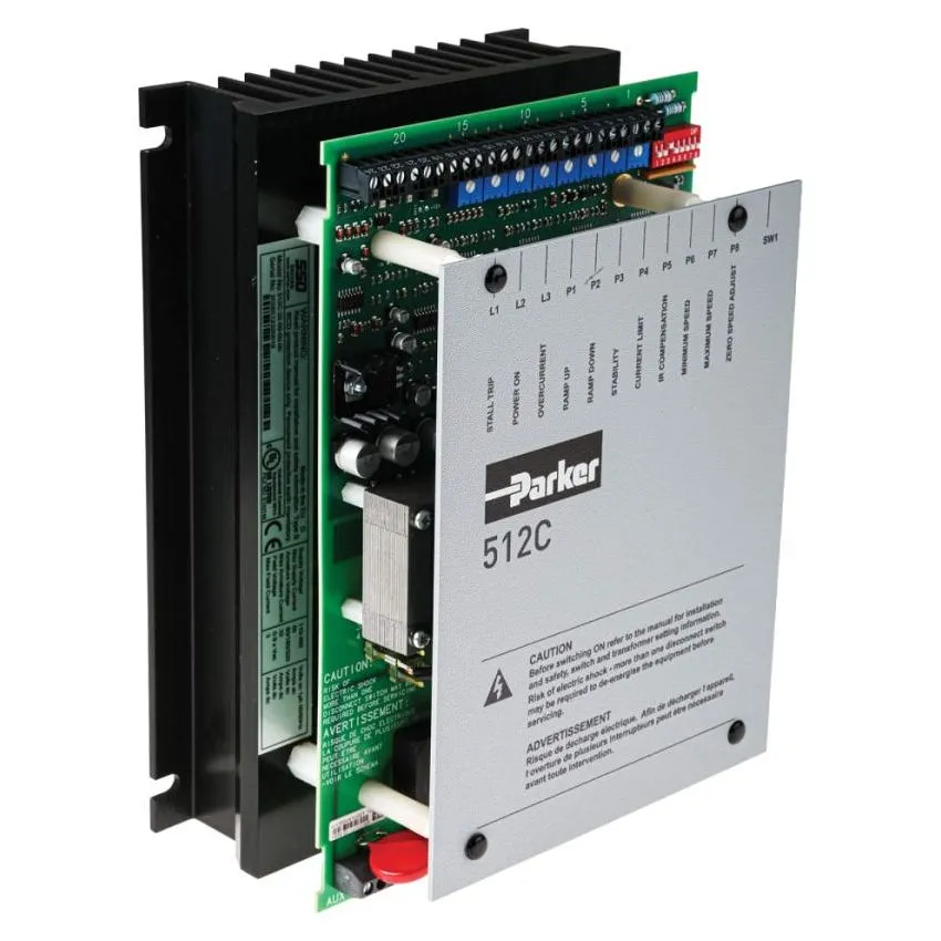 512C-32-00- 00-00 Parker DC Motor Controller, 1 Phase, Voltage Control, 110 → 115 V, 220 → 240 V, 380 → 415 V, 32