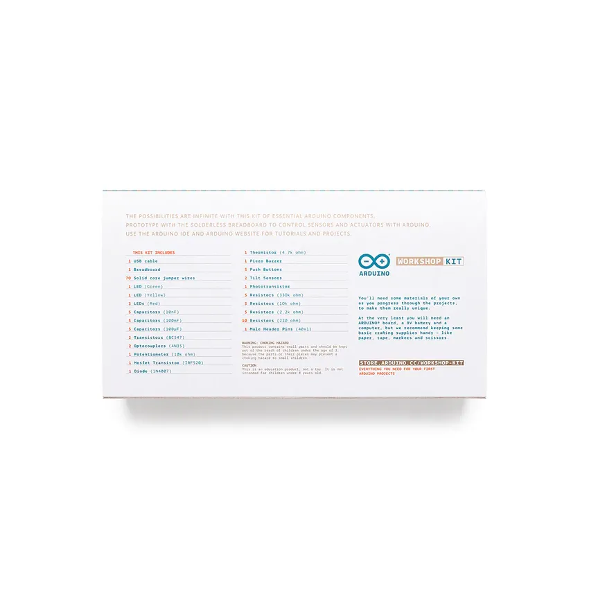 A000010 ARDUINO - KIT WORKSHOP BASE LEVEL
