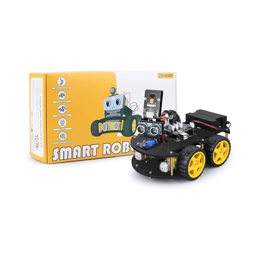 ELEGOO Smart Robot Car Kit V4.0 UNO R3 STEM Robotics Learning Kit with Camera WiFi Control