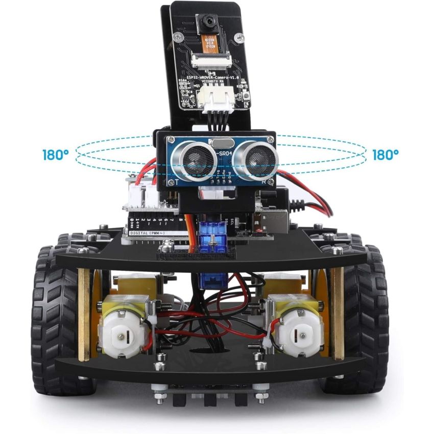 ELEGOO Smart Robot Car Kit V4.0 UNO R3 STEM Robotics Learning Kit with Camera WiFi Control