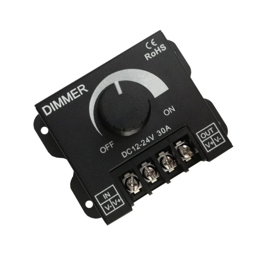 LED Dimmer Switch,12-24VDC,30A 