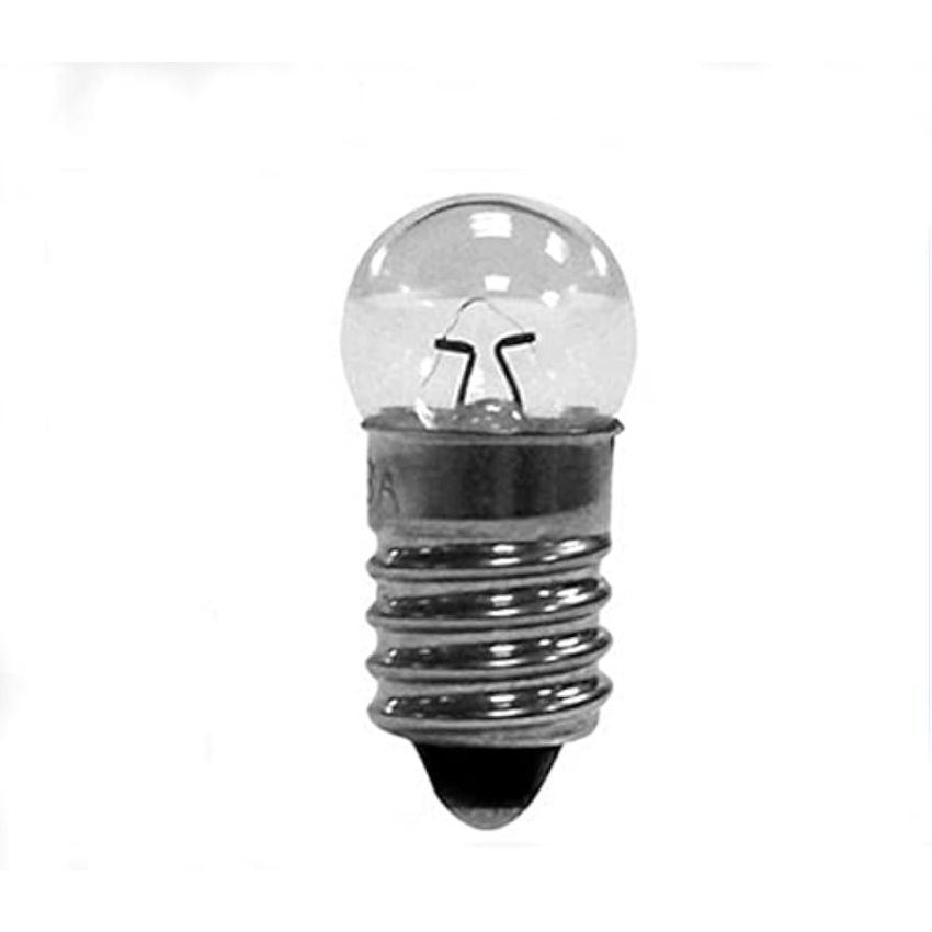 Miniature Screw-Type Lamp Bulb, E10 Base 9 mm, 6V / 12V / 24V Options, Indicator Light