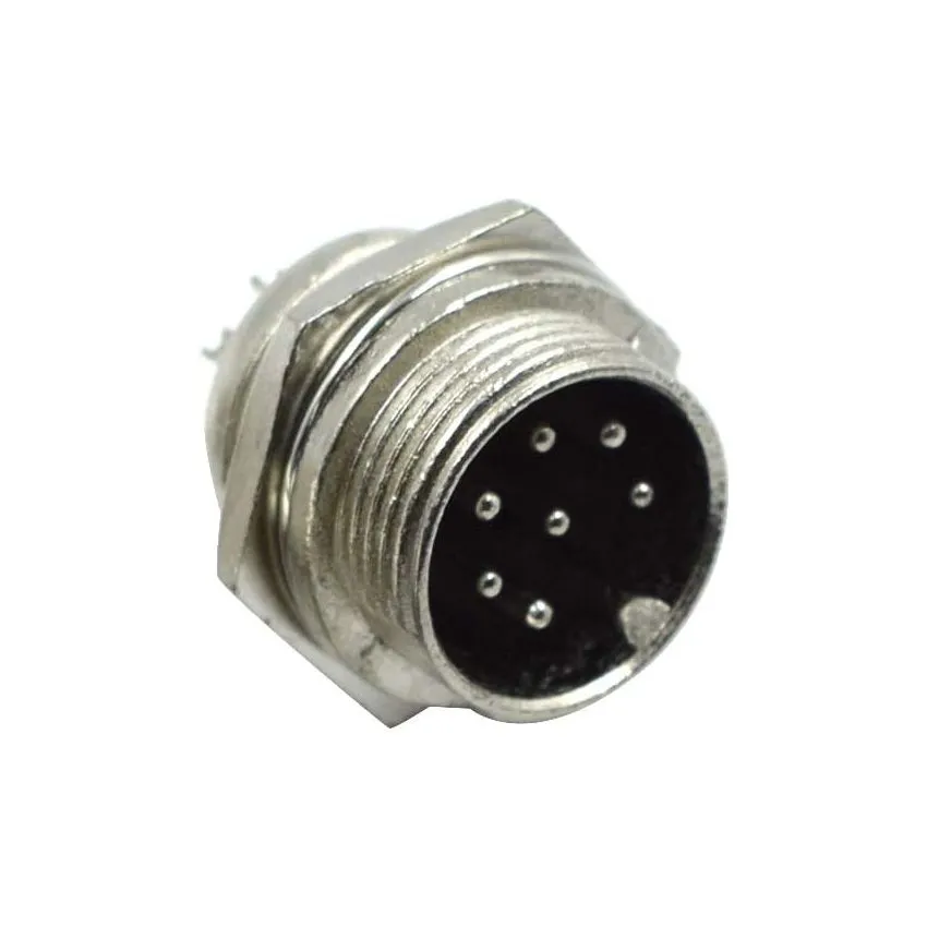 8-Pin XLR Male Panel Mount Connector