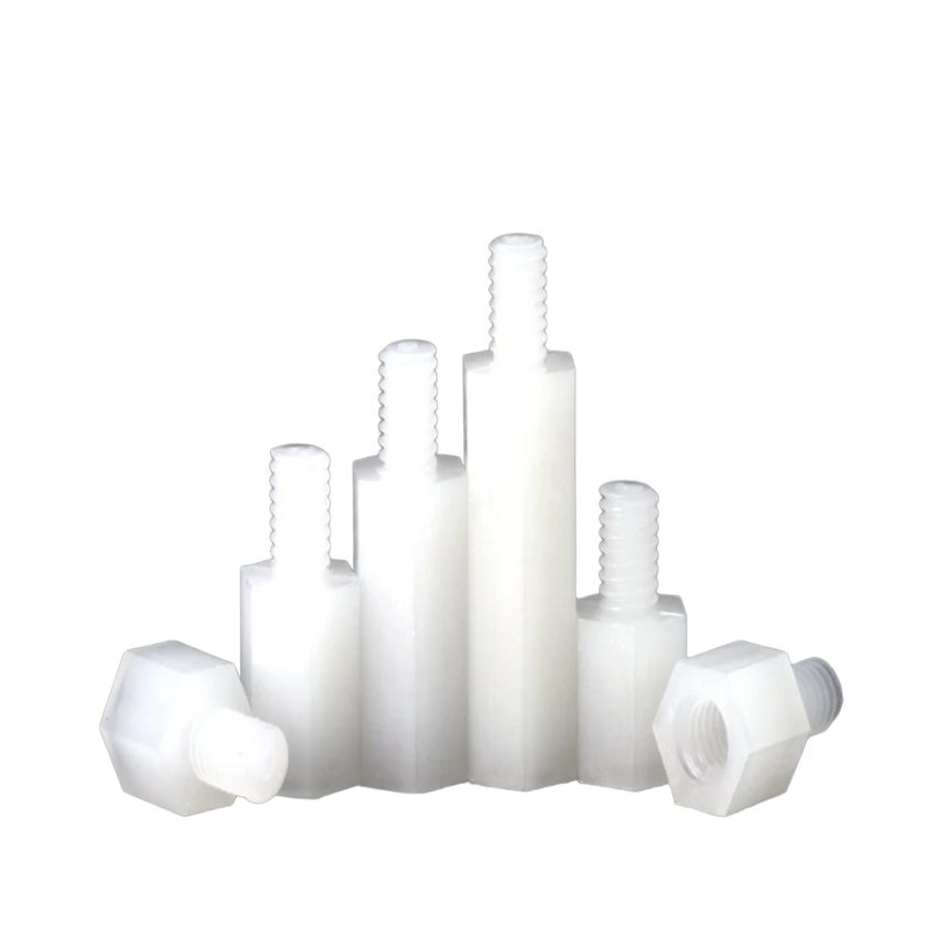 M3 L + 6mm White Thread Plastic Spacing PCB Screw