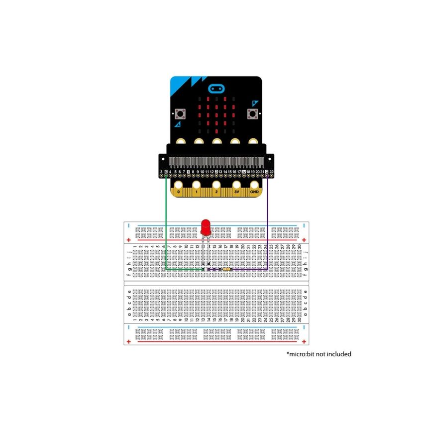 Elecrow Basic Kit for BBC Micro:bit V2 – 16 Components, 10 Lessons, Hands-On STEM Learning Kit