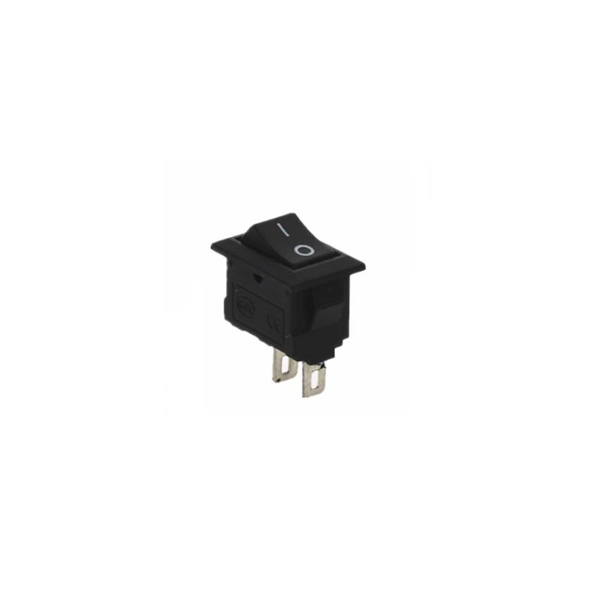 KCD11-101,Rocker Switch,3A,250V,Black,On-Off