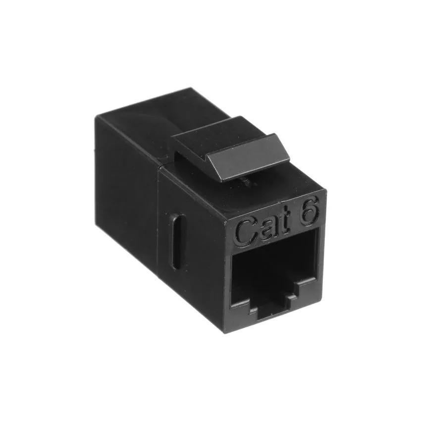 CAT 6 Joiner Connector,Black,F/F