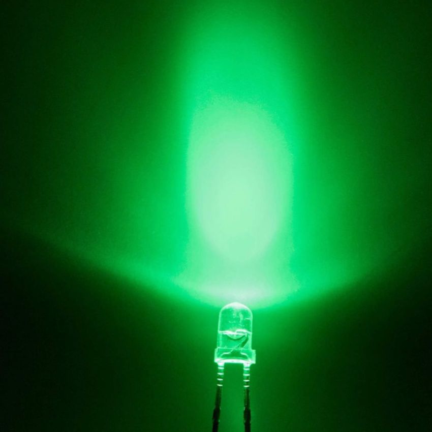 Super Bright LED, Green,3mm