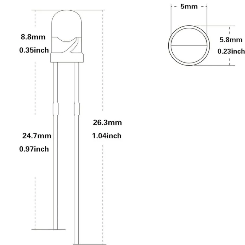 LED, Red,5mm
