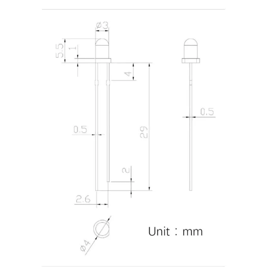 LED,3mm,Red
