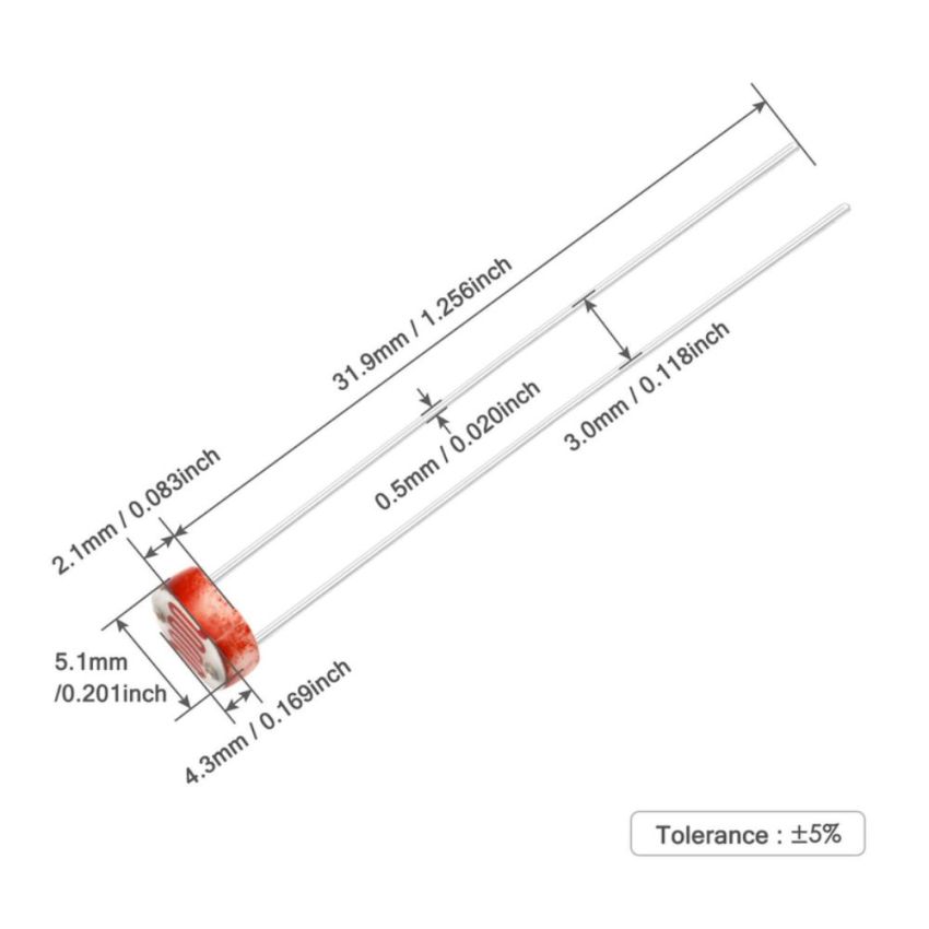 GL5528,LDR,High-Sensitivity Light Sensor