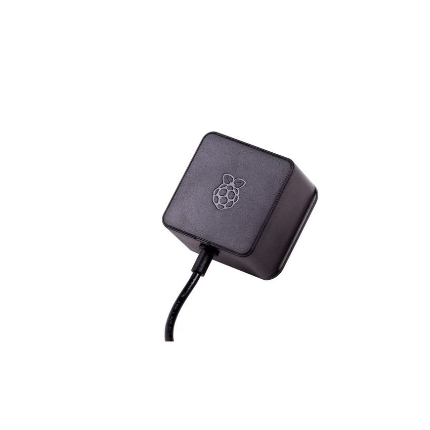 SC0216, Official Power Supply, 5.1V, 3A, USB-C Power Supply, UK, Black